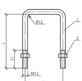 Хомут П-образный